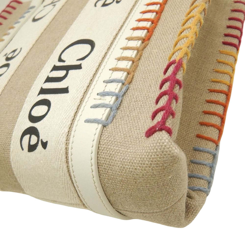 Small Canvas Stitch Woody Tote - Image 18