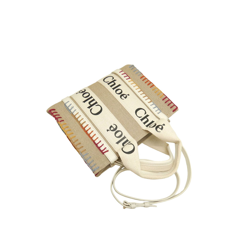 Small Canvas Stitch Woody Tote - Image 2