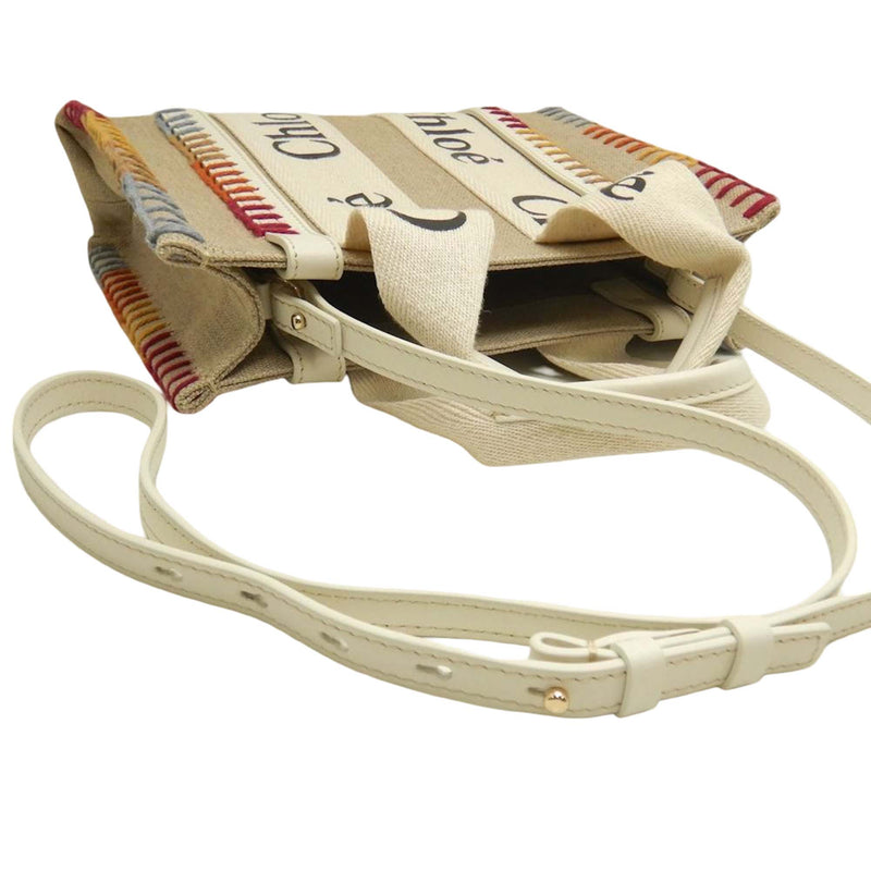 Small Canvas Stitch Woody Tote - Image 6