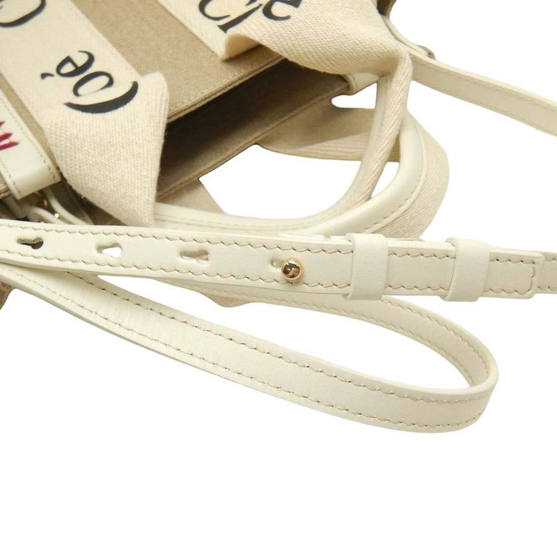 Small Canvas Stitch Woody Tote - Image 7