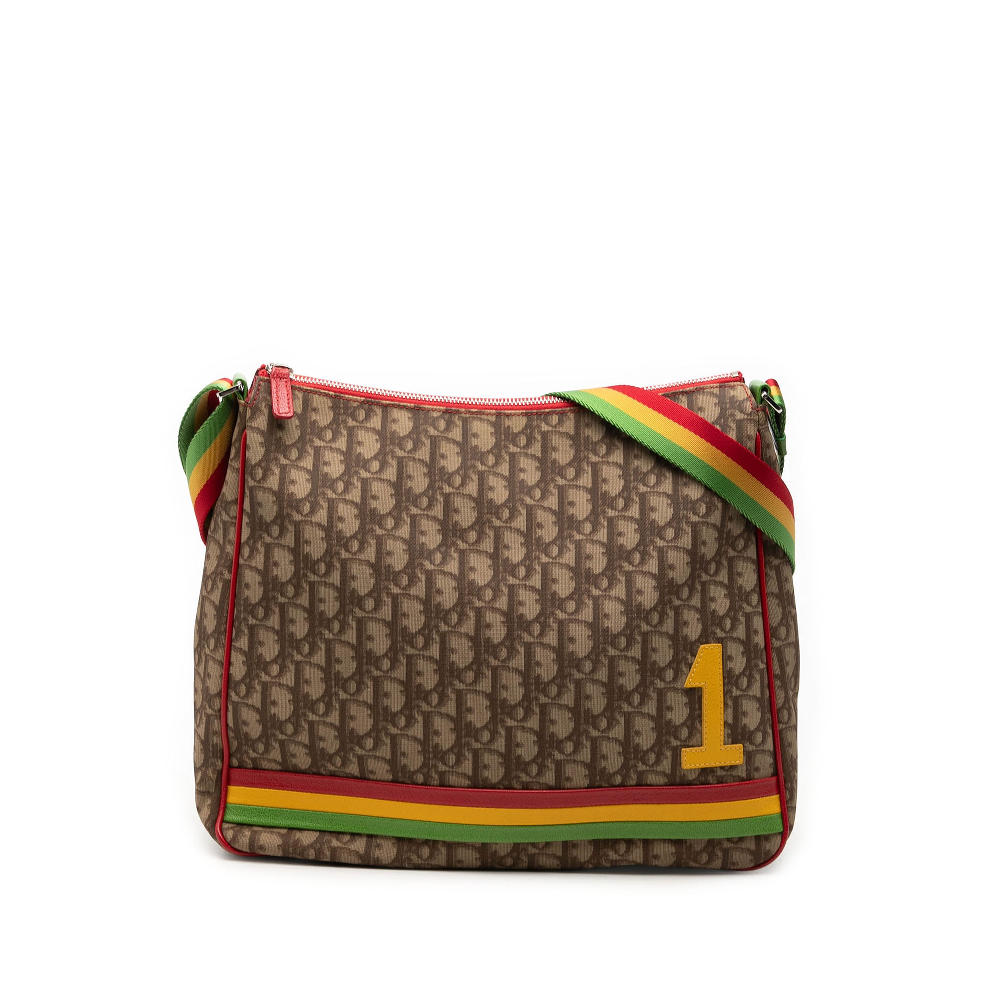 Diorissimo Trotter Coated Canvas Rasta Crossbody - Image 1