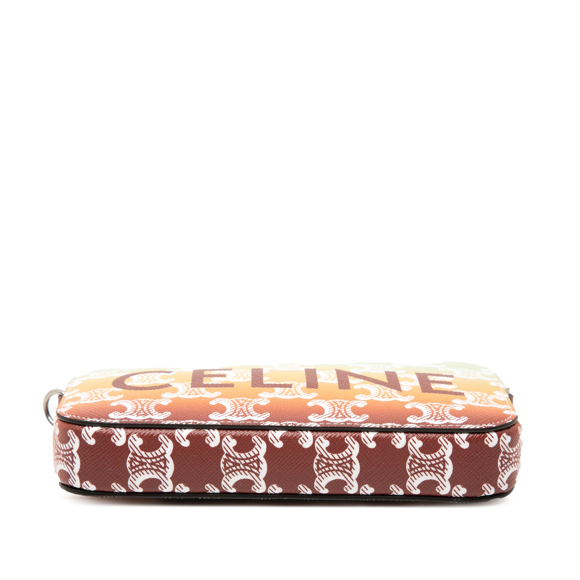 Triomphe Coated Canvas Sunset Logo Horizontal Pouch - Image 3
