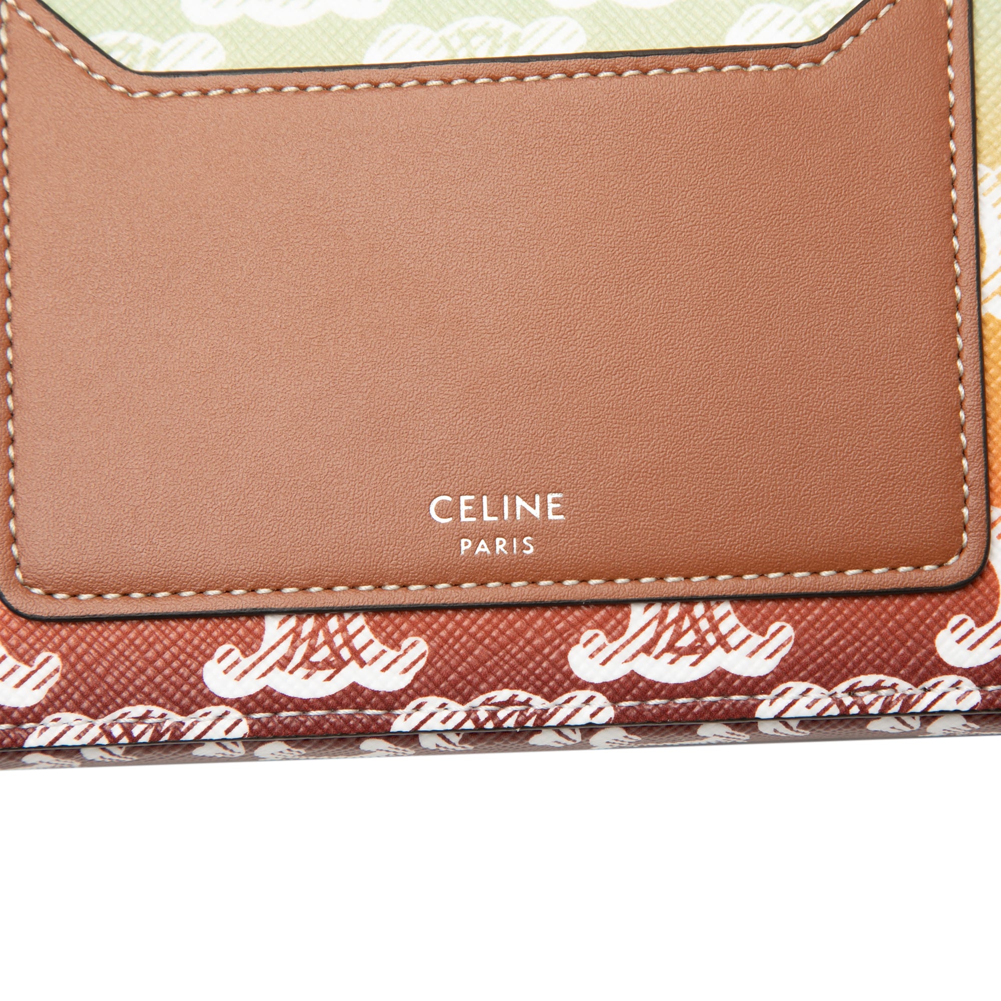 Triomphe Coated Canvas Sunset Logo Horizontal Pouch - Image 5