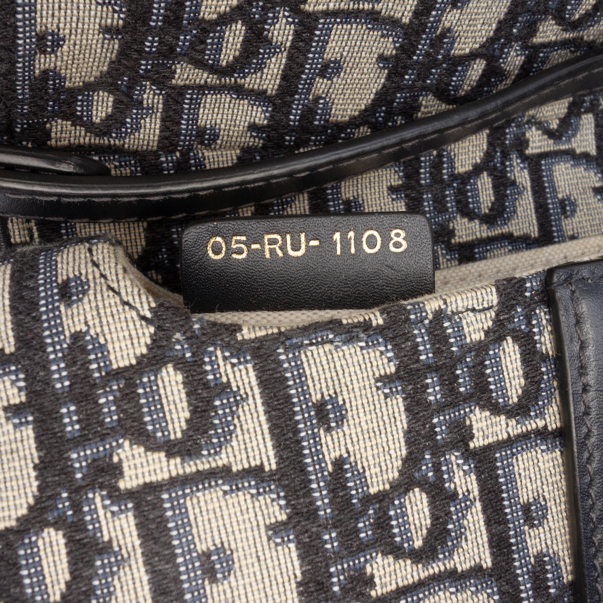 Mini Oblique Canvas Saddle Bag - Image 6