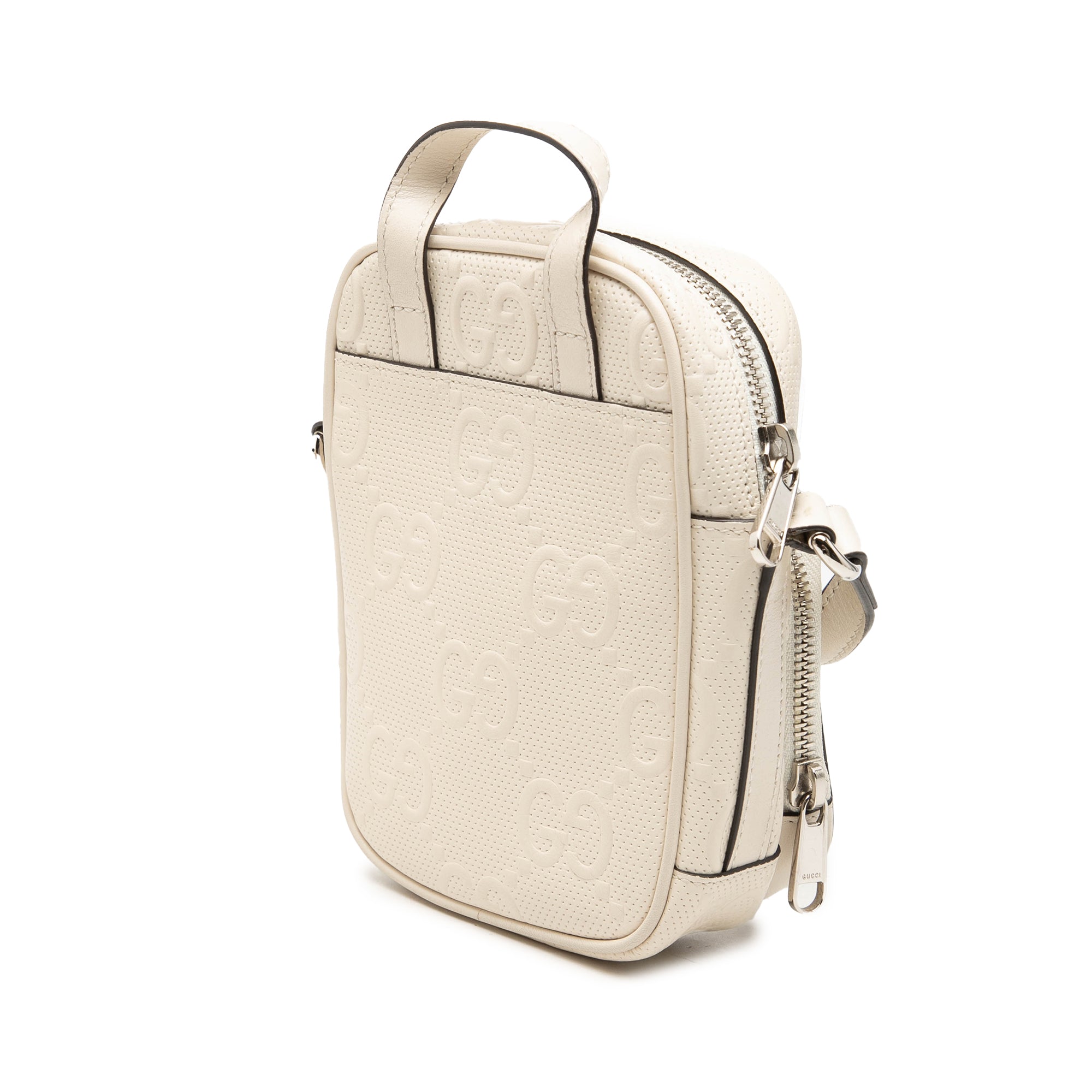 Mini GG Embossed Perforated Calfskin Satchel - Image 2