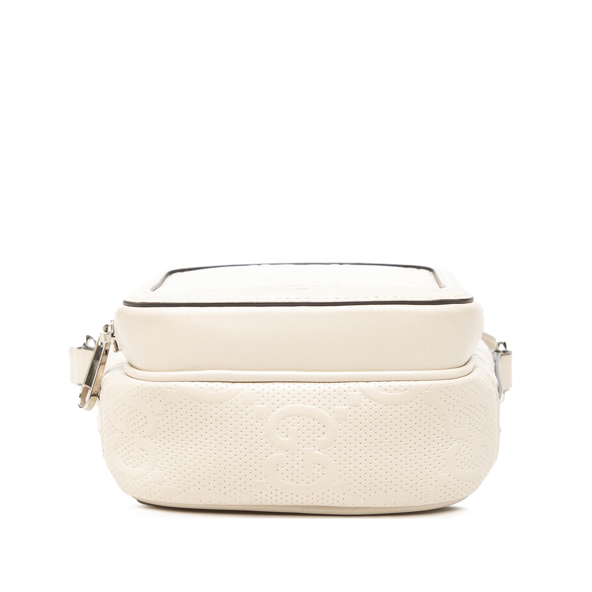 Mini GG Embossed Perforated Calfskin Satchel - Image 3