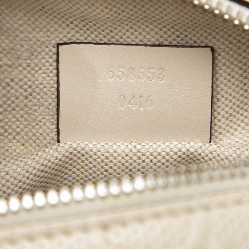 Mini GG Embossed Perforated Calfskin Satchel - Image 6