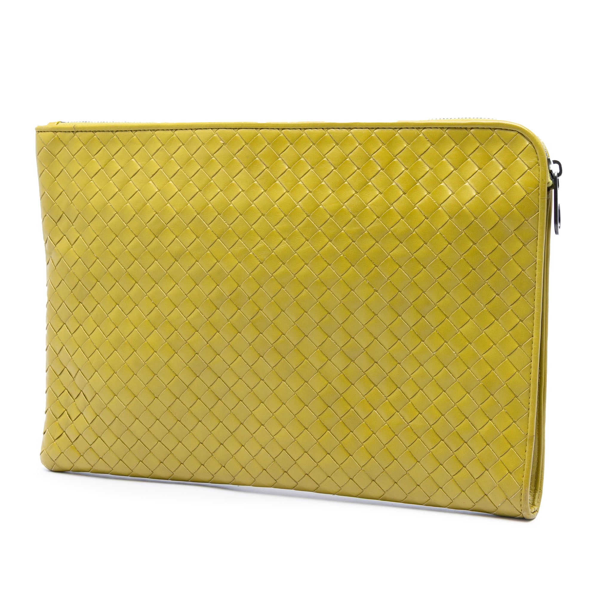 Large Nappa Intrecciato Zip Pouch - Image 2