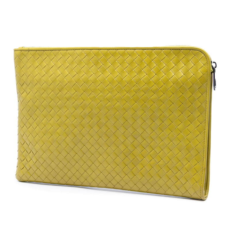 Large Nappa Intrecciato Zip Pouch - Image 2