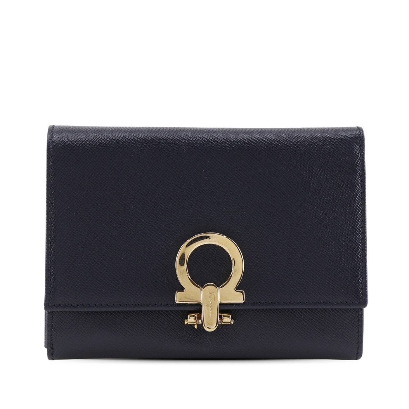 Leather Gancini Trifold Small Wallet - Image 1
