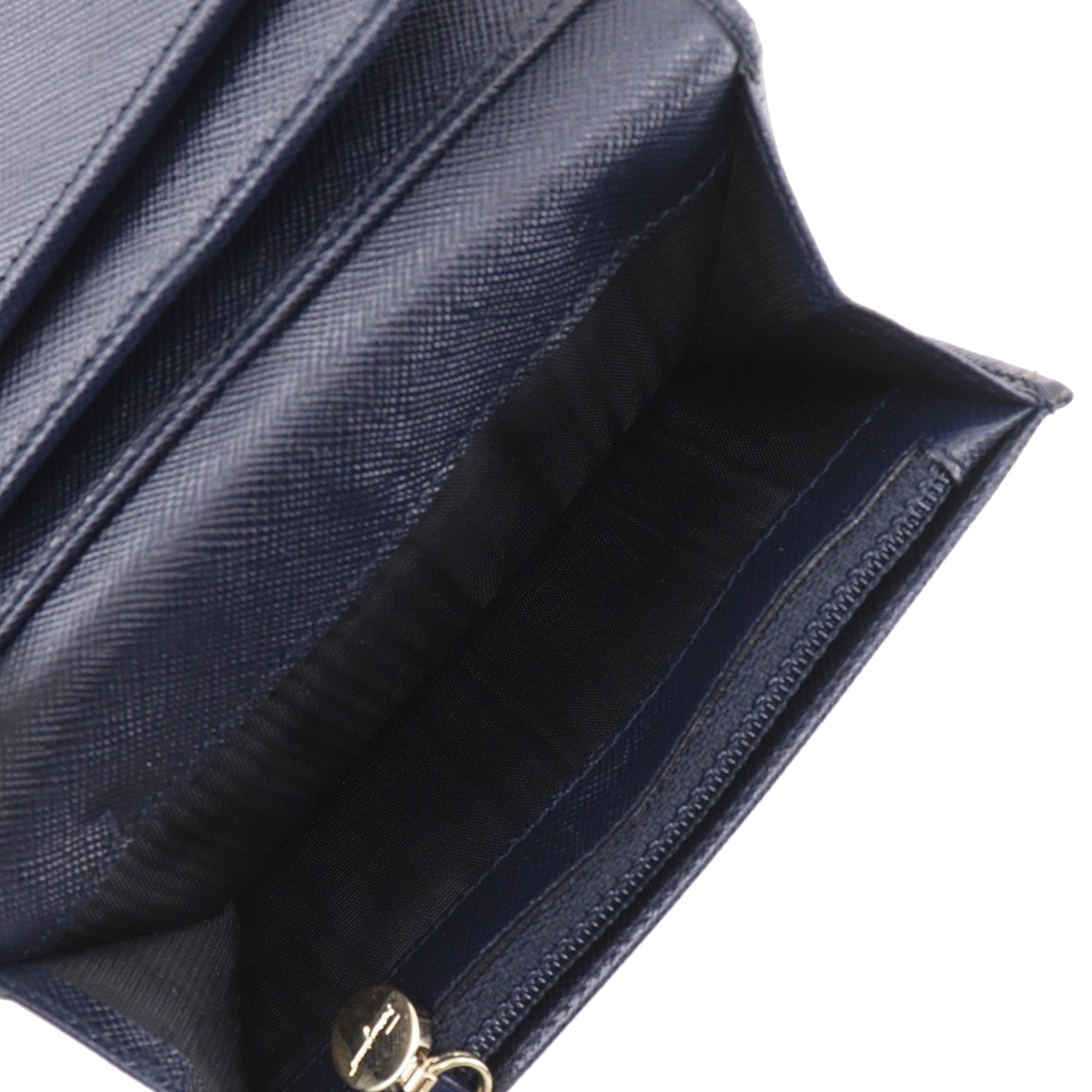 Leather Gancini Trifold Small Wallet - Image 3