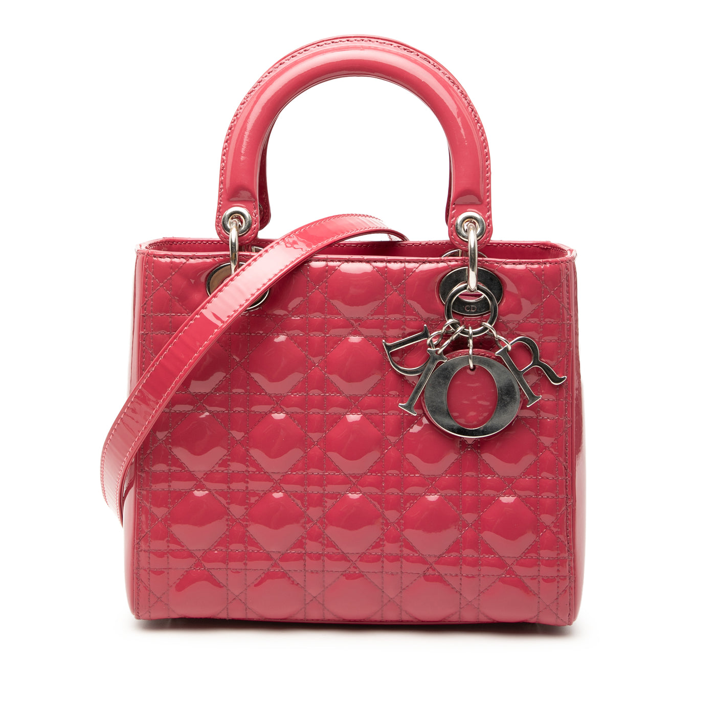 Medium Patent Cannage Lady Dior - Image 1