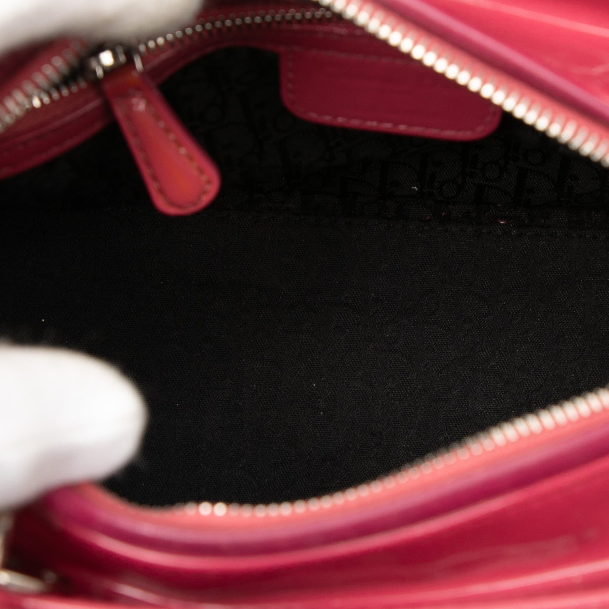 Medium Patent Cannage Lady Dior - Image 4
