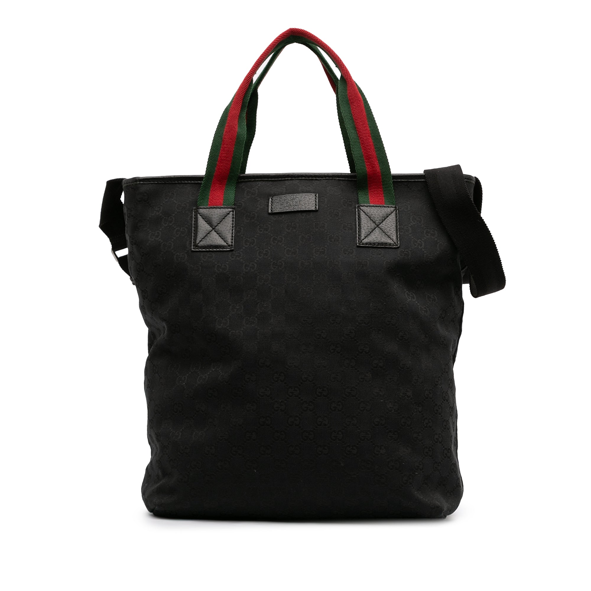 GG Canvas Web Tote - Image 1