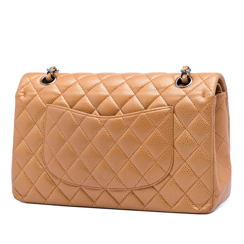 Medium Classic Metallic Caviar Double Flap - Image 2