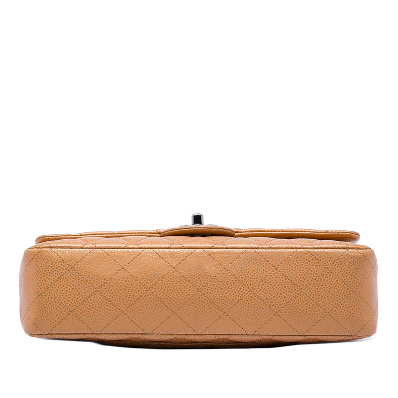 Medium Classic Metallic Caviar Double Flap - Image 3
