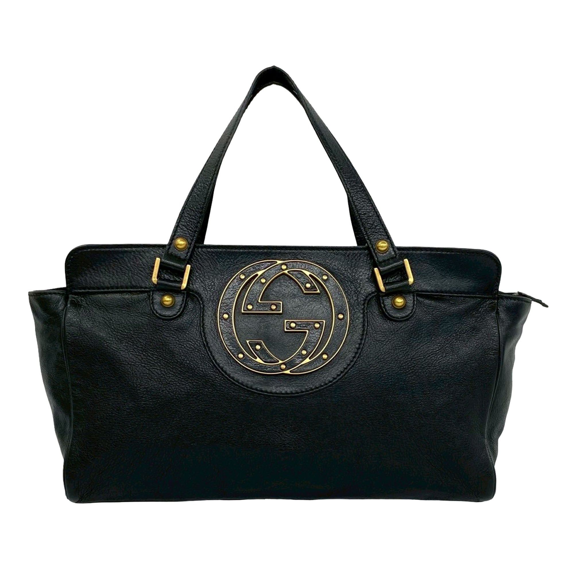 Studded Leather Interlocking G Blondie Tote - Image 1