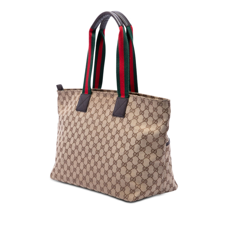 GG Canvas Web Tote - Image 2