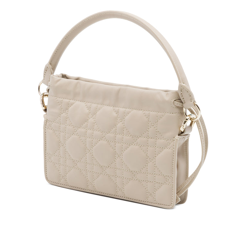 Mini Lambskin Cannage Milly Drawstring Bag - Image 2