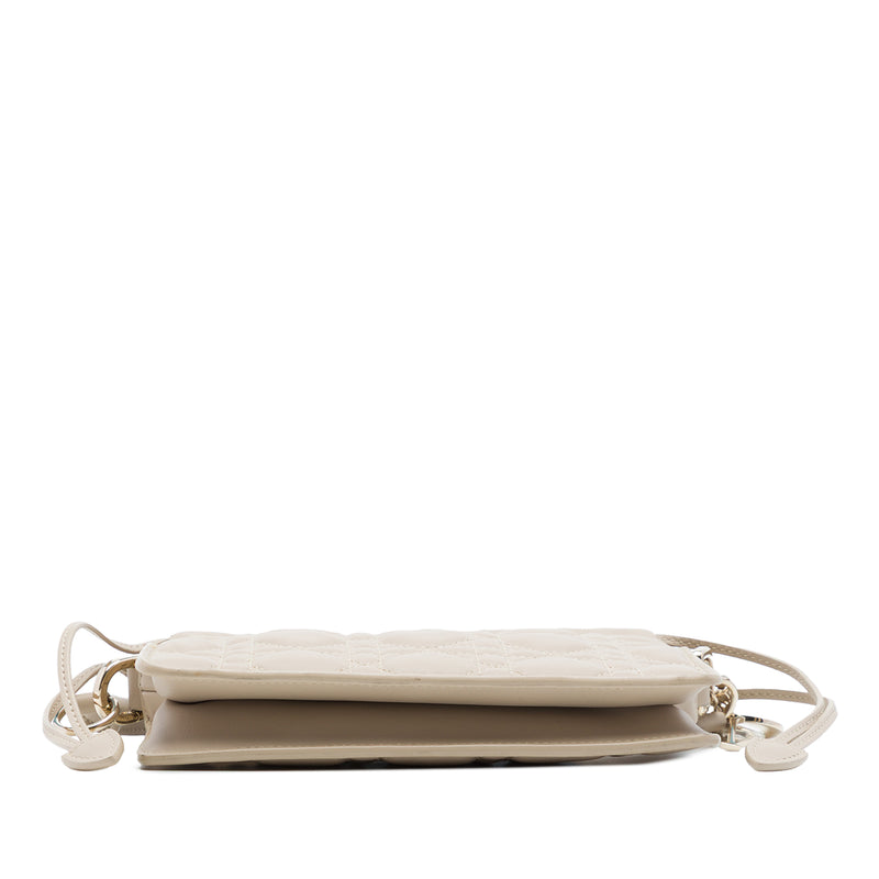 Mini Lambskin Cannage Milly Drawstring Bag - Image 3
