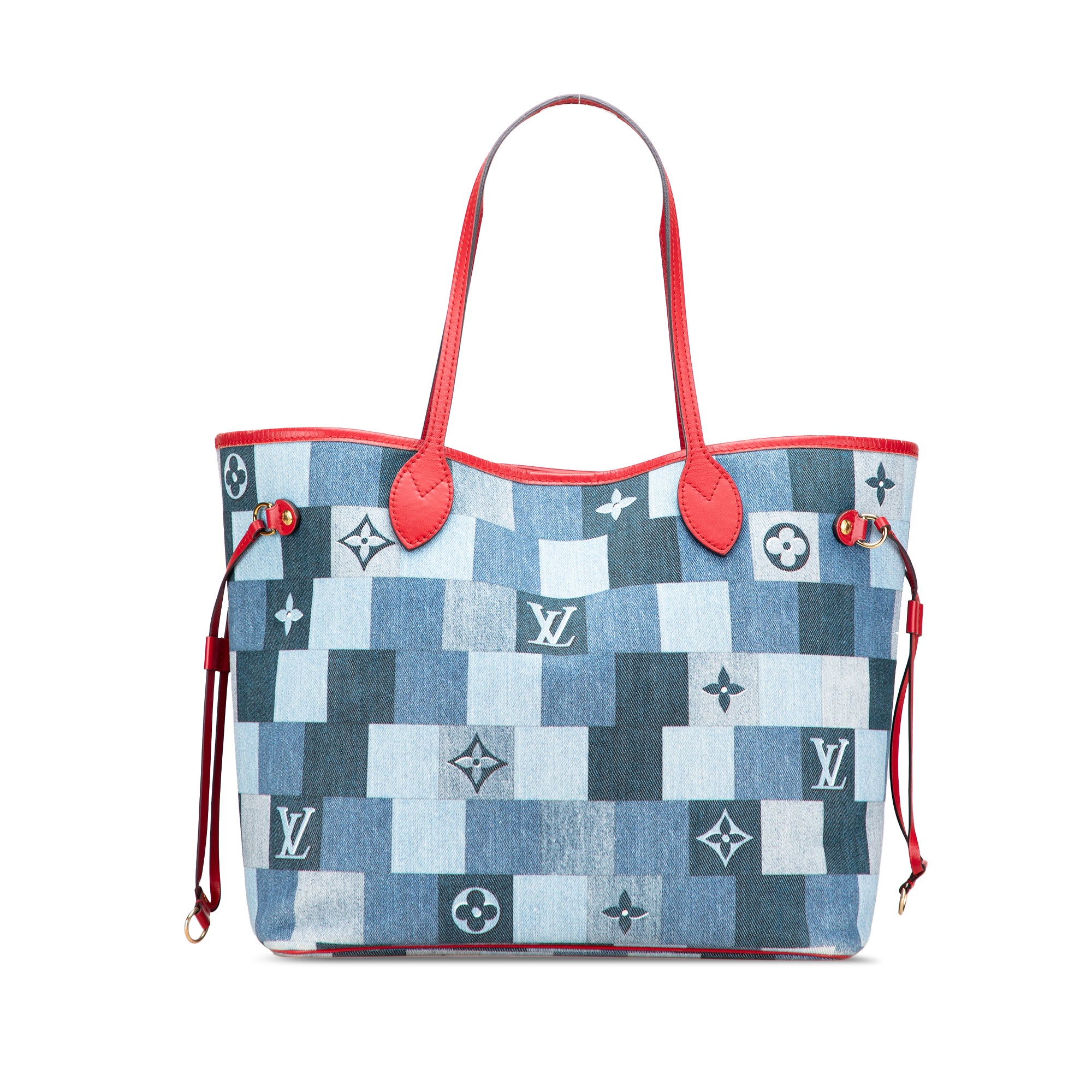 Monogram Denim Patchwork Neverfull MM - Image 1