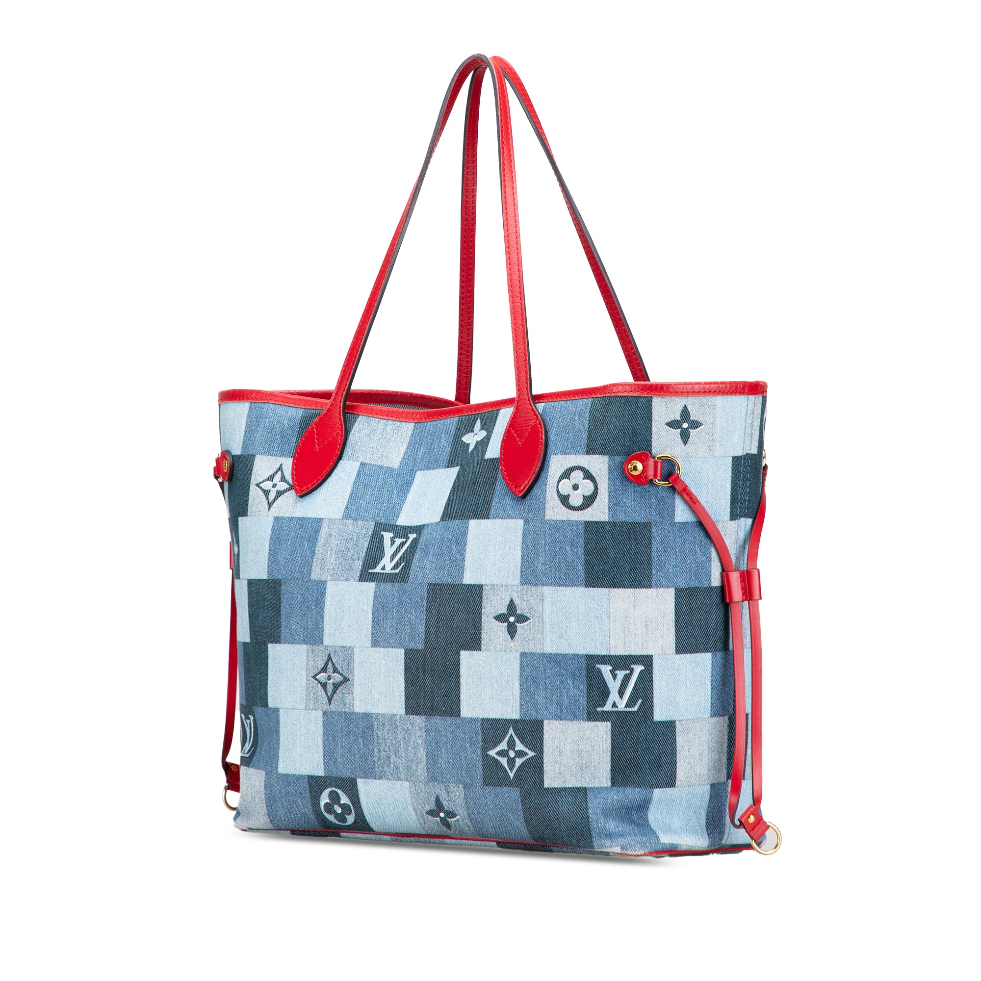 Monogram Denim Patchwork Neverfull MM - Image 2