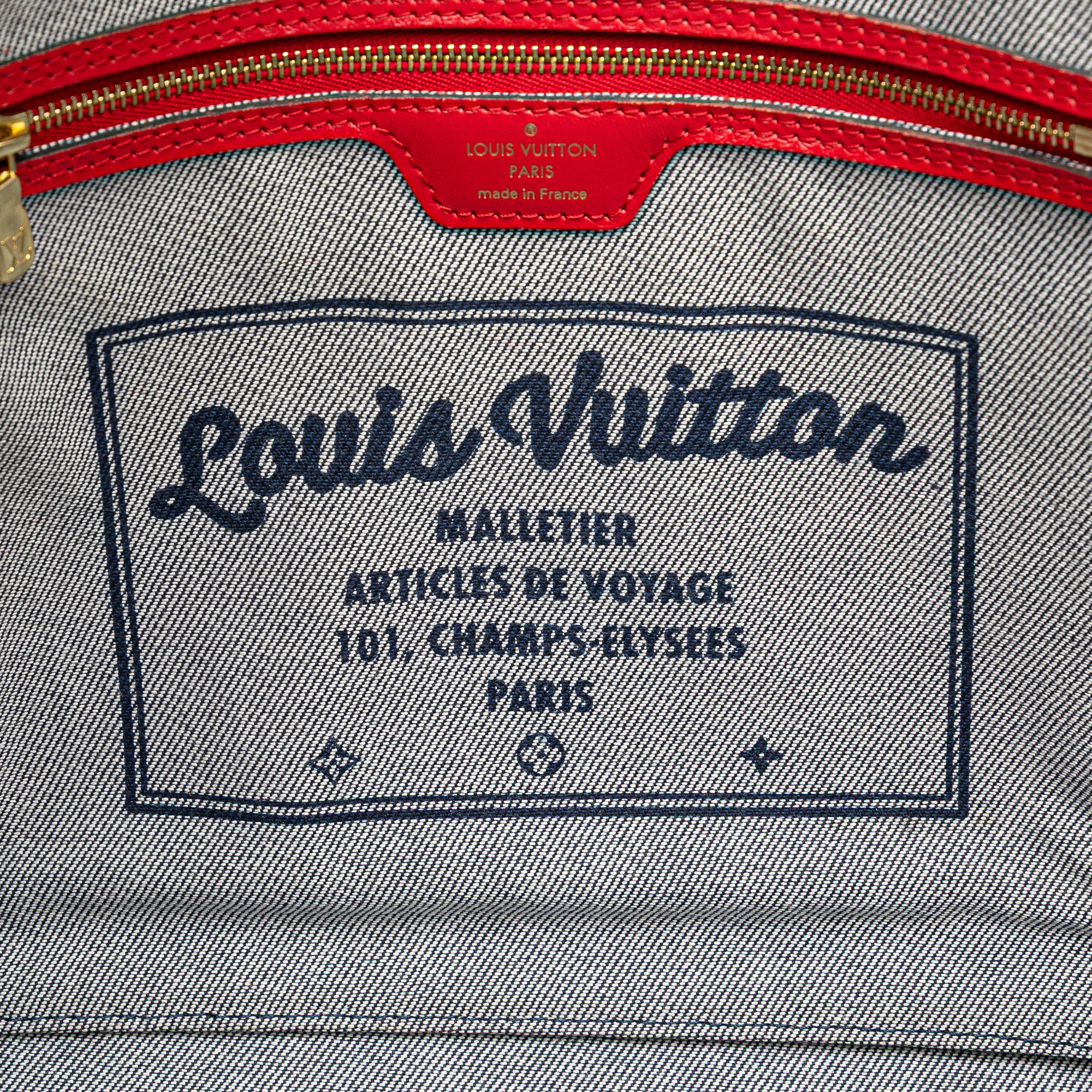 Monogram Denim Patchwork Neverfull MM - Image 5
