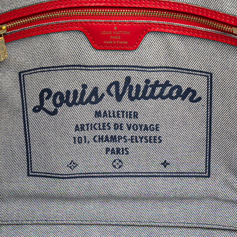 Monogram Denim Patchwork Neverfull MM - Image 5