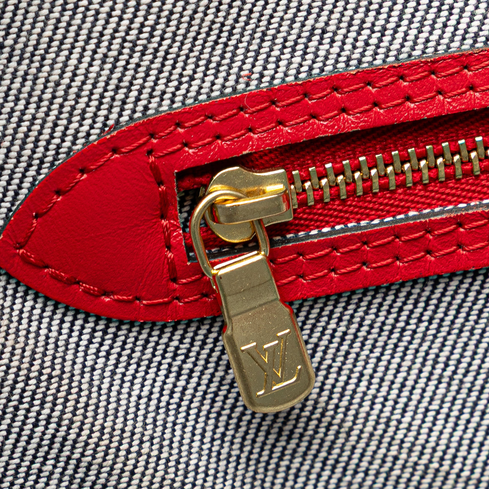 Monogram Denim Patchwork Neverfull MM - Image 8