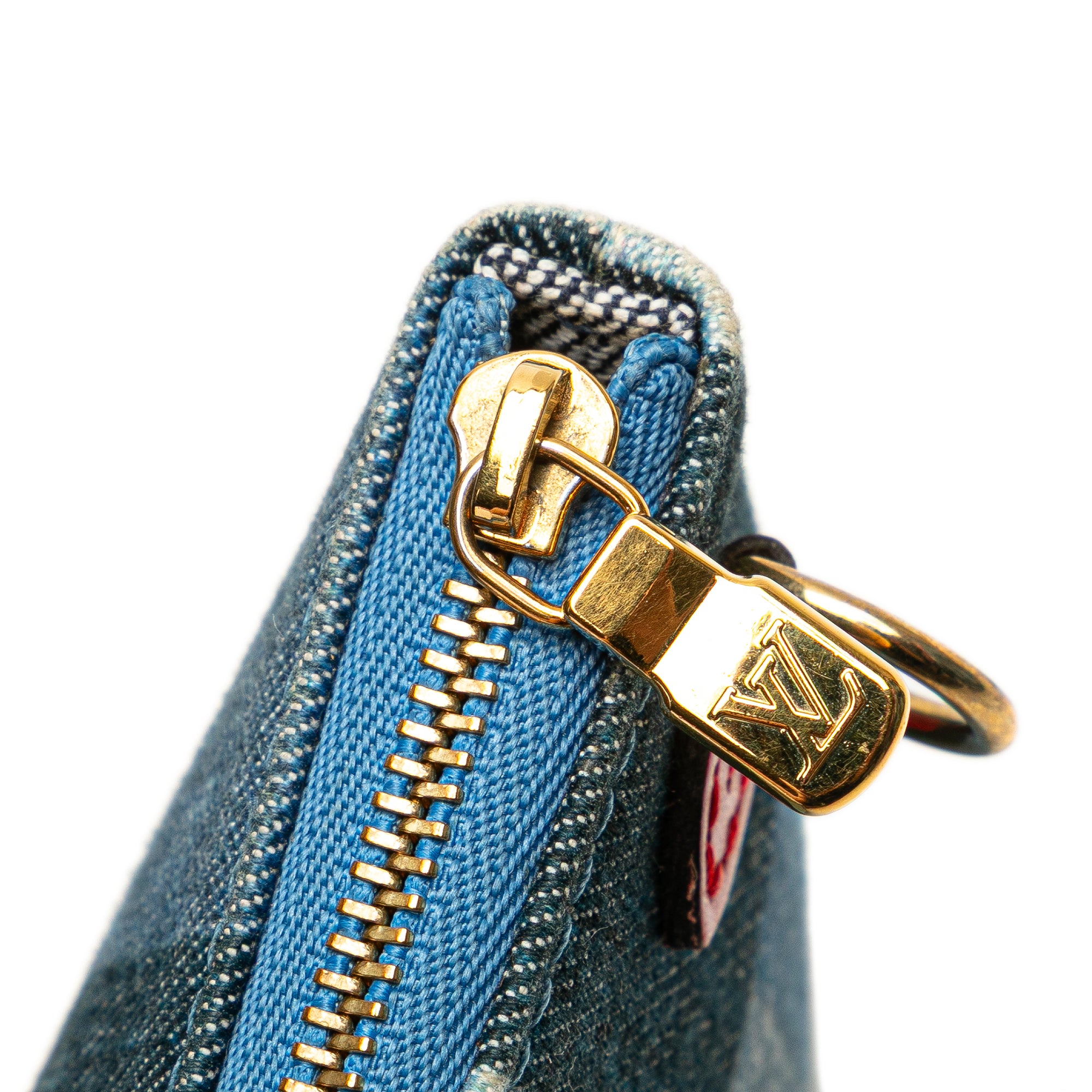 Monogram Denim Patchwork Neverfull MM - Image 9