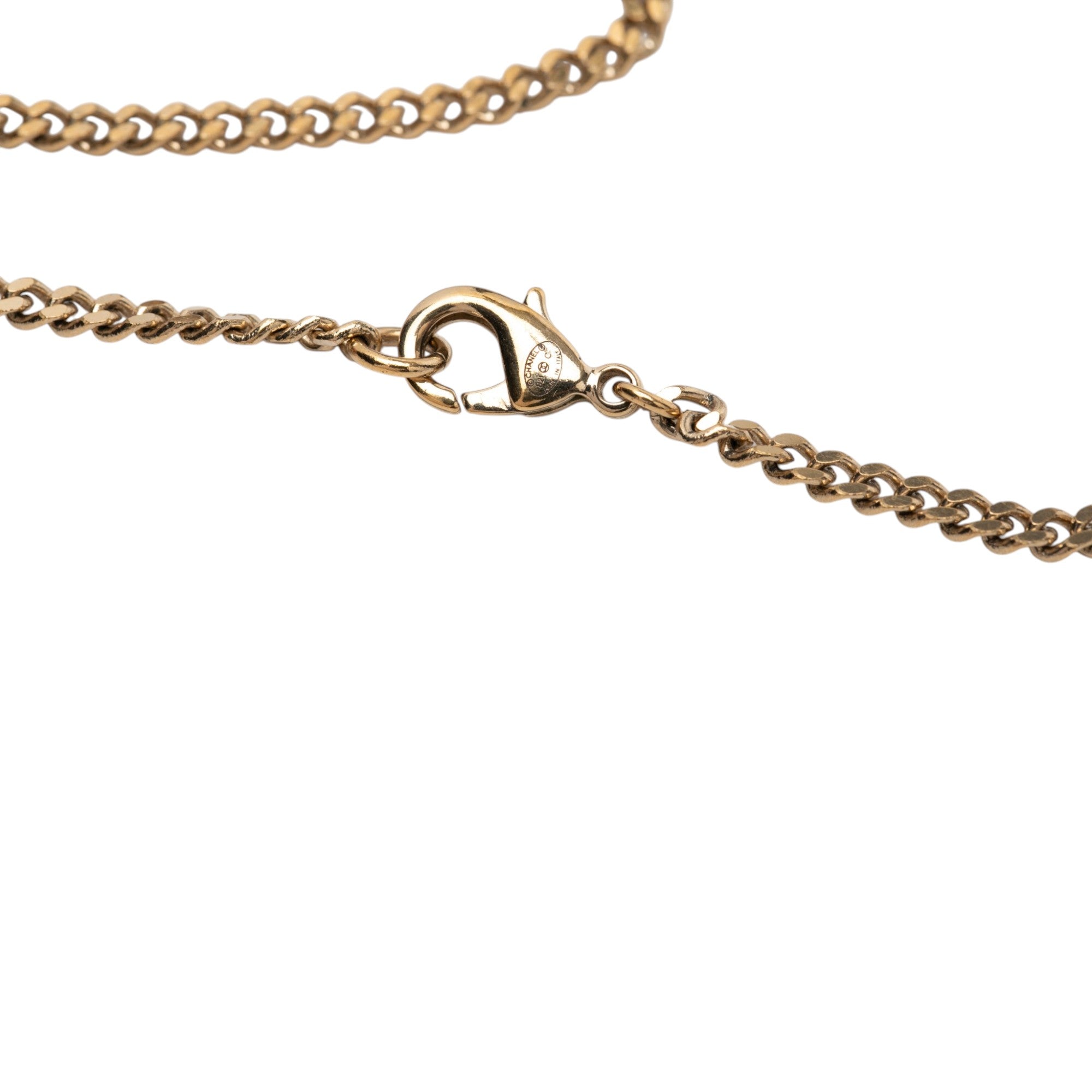 CC Gold Plated Strass Necklace Pendant - Image 5
