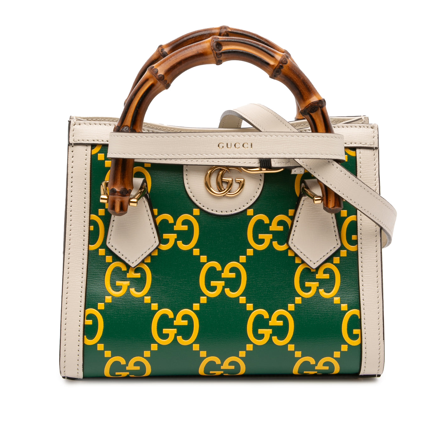 Mini Leather Bamboo GG Diana Satchel - Image 1