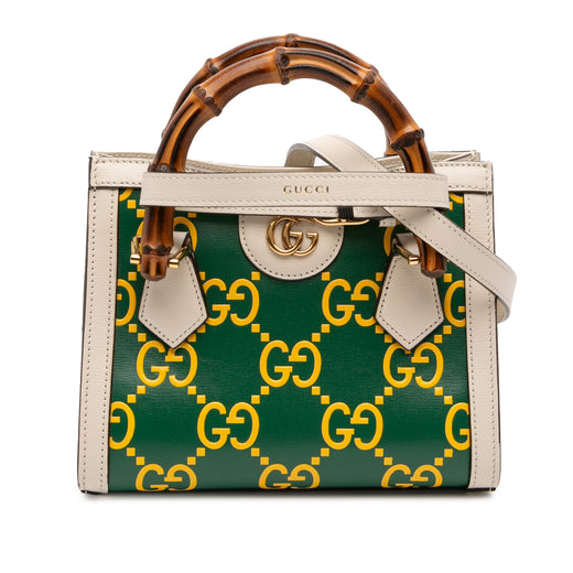 Mini Leather Bamboo GG Diana Satchel - Image 1