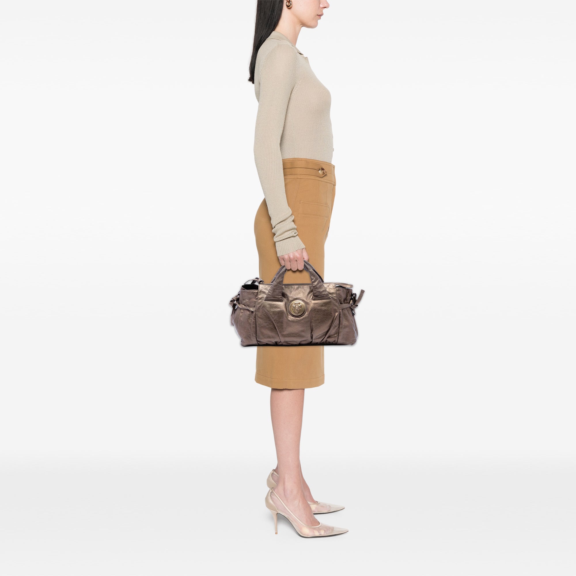 Metallic Calfskin Hysteria Handbag - Image 7