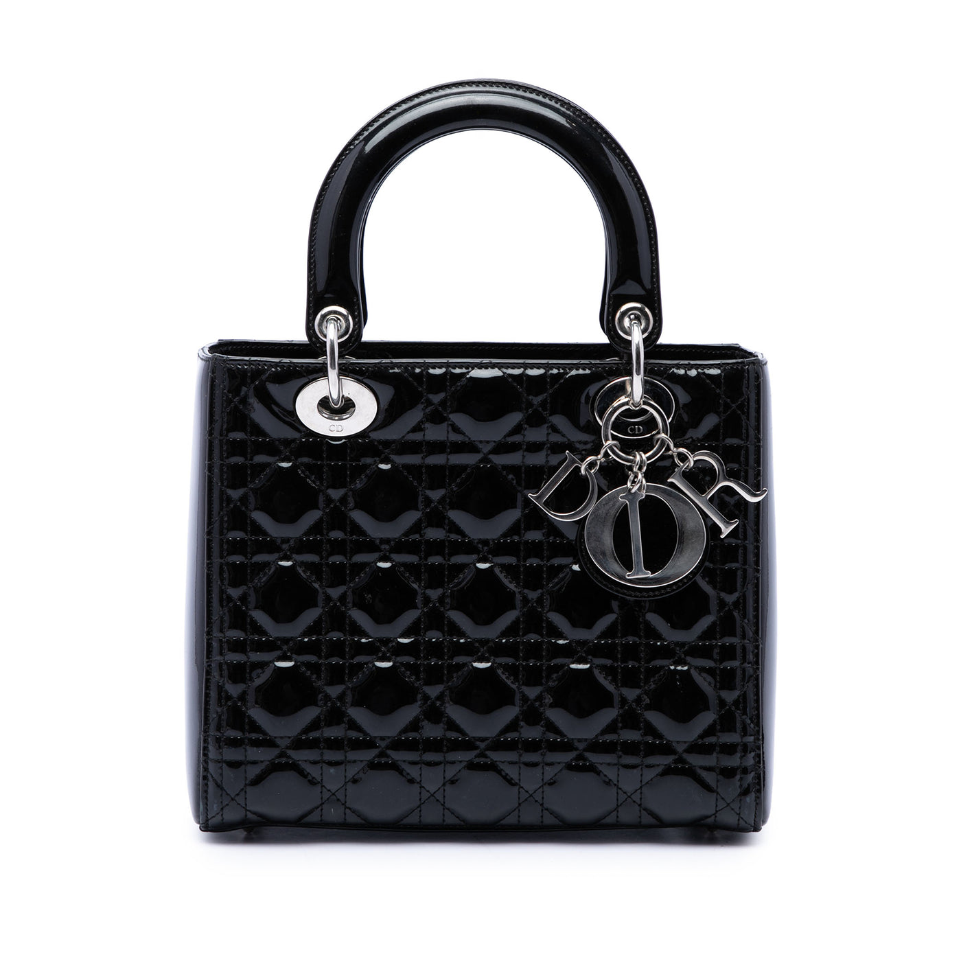 Medium Patent Cannage Lady Dior - Image 1