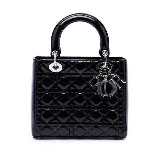 Medium Patent Cannage Lady Dior - Image 1