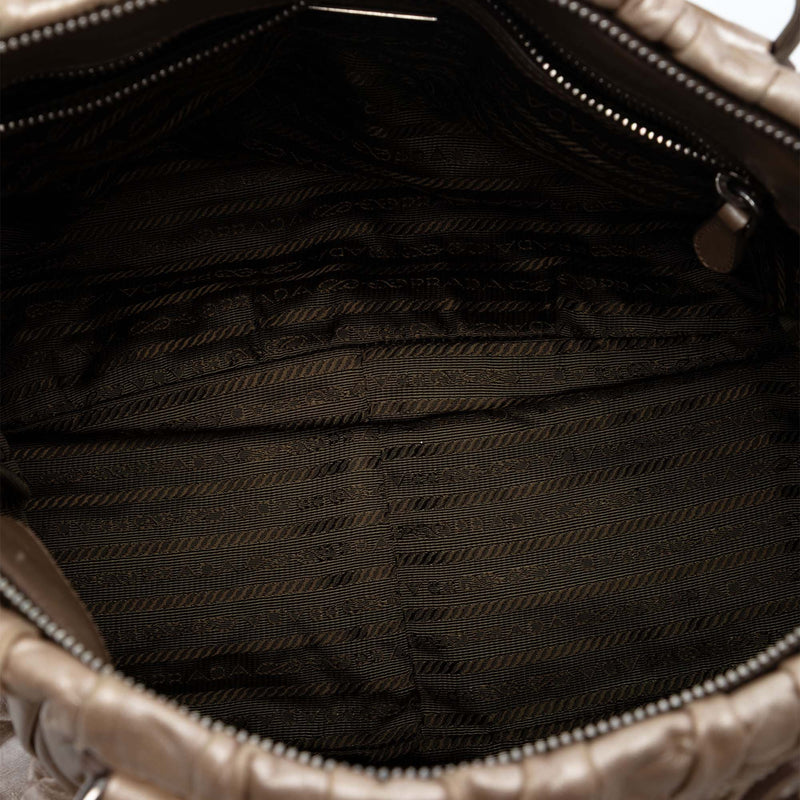 Nappa Gaufre Satchel - Image 4