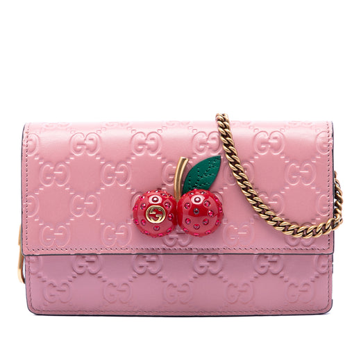 Mini Guccissima Cherry Crossbody - Image 1