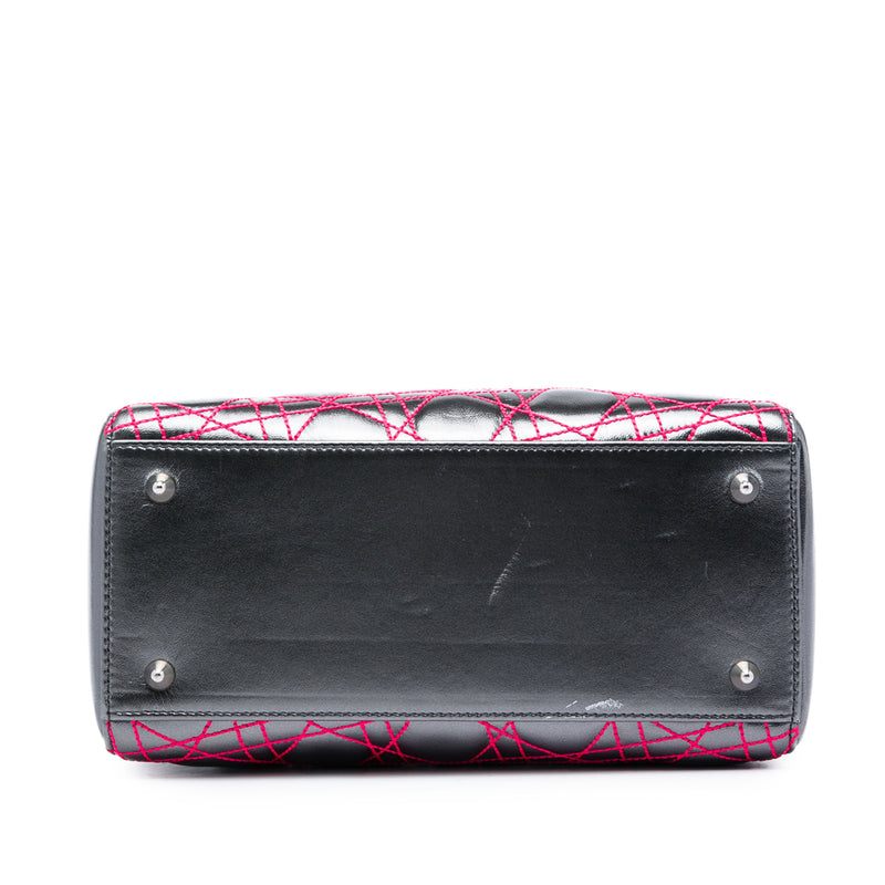 Anselm Reyle Medium Metallic Lambskin Cannage Lady Dior - Image 3