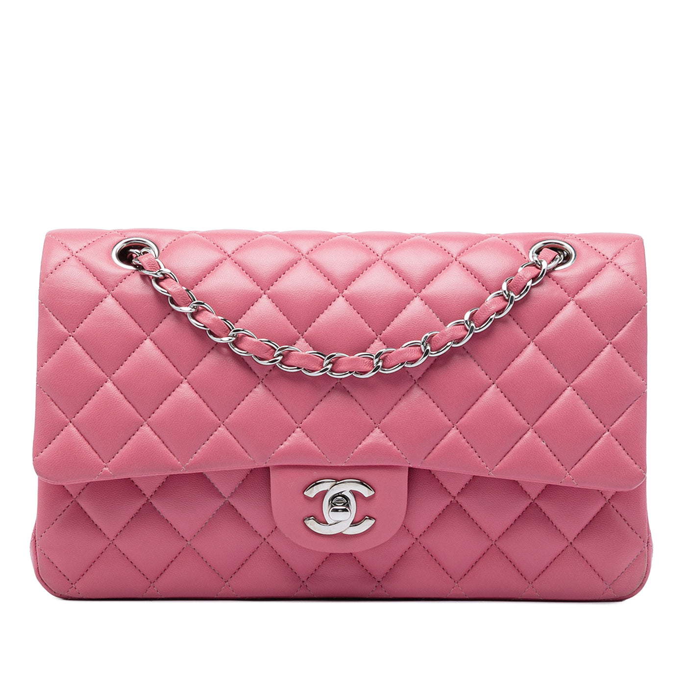 Medium Classic Lambskin Double Flap - Image 1