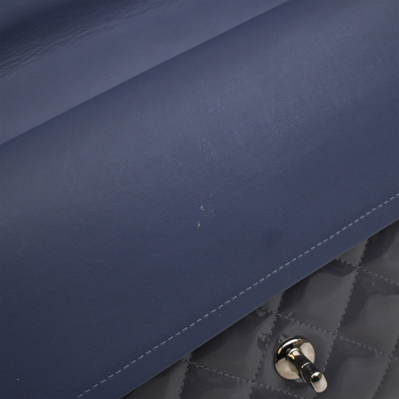Jumbo Classic Striped Patent Double Flap - Image 10