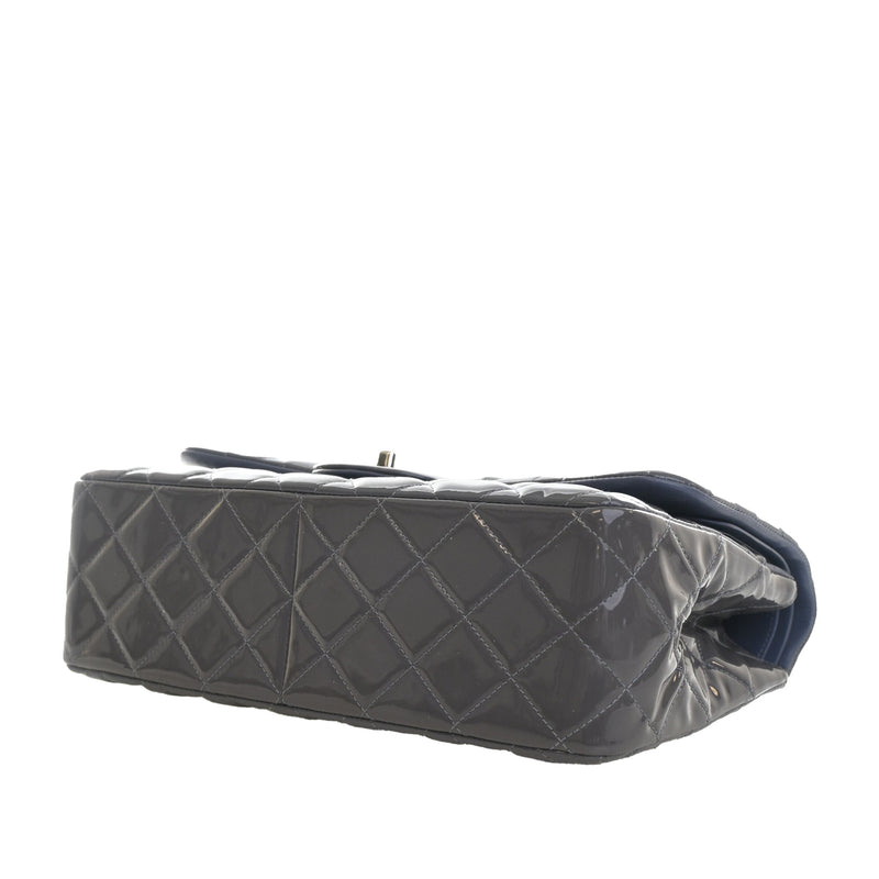 Jumbo Classic Striped Patent Double Flap - Image 7