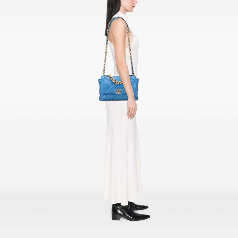 Large Lambskin 19 Flap - Image 9
