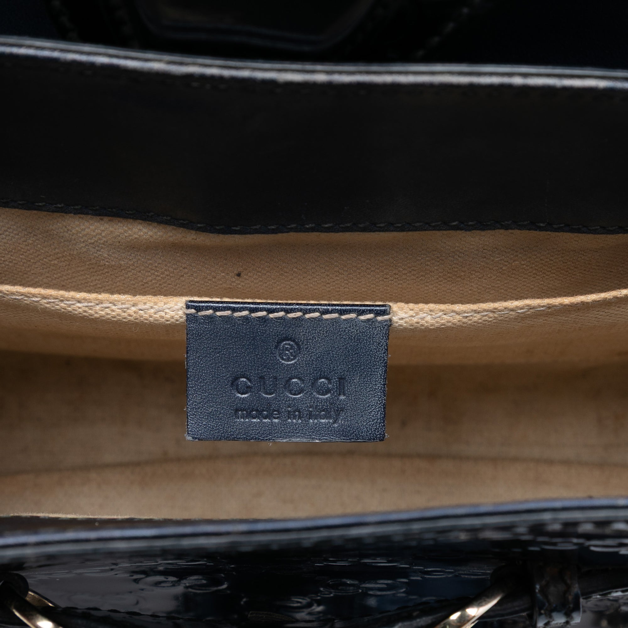 Small Guccissima Patent Emily Shoulder Bag - Image 6