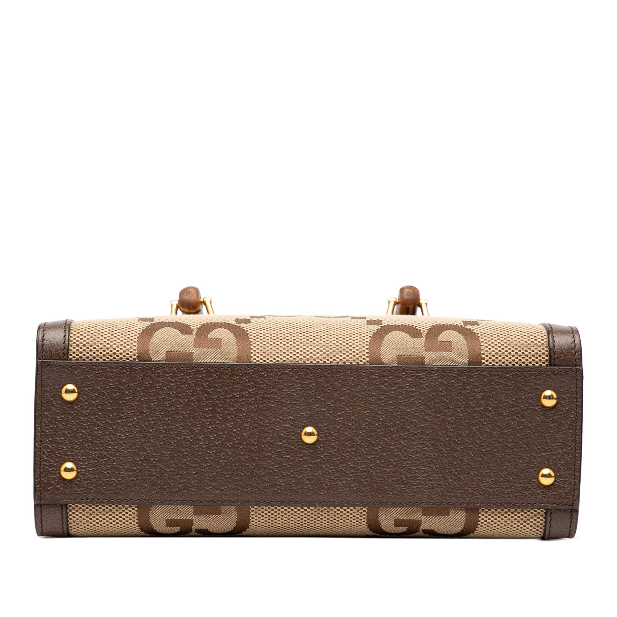 Medium Jumbo GG Canvas Bamboo Diana Satchel - Image 3