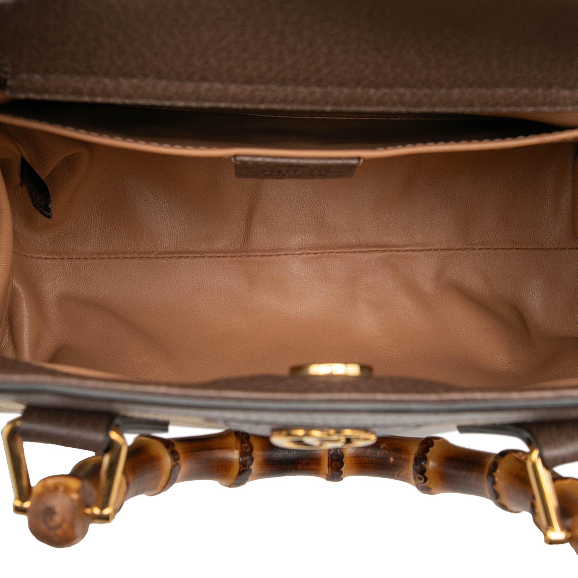 Medium Jumbo GG Canvas Bamboo Diana Satchel - Image 4