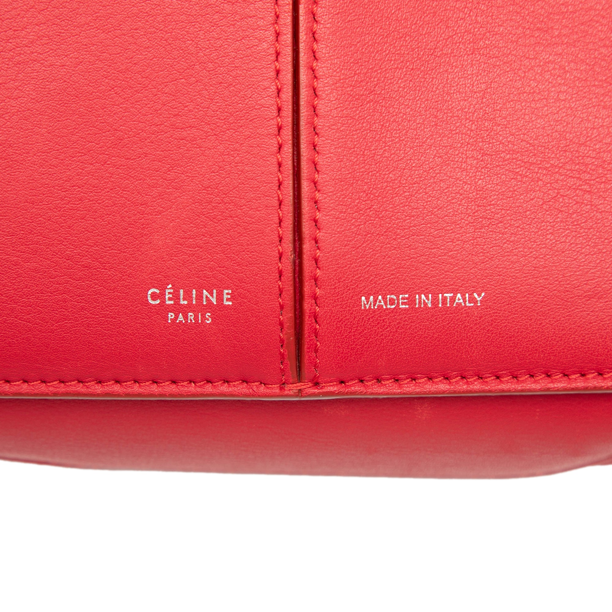 Trifold Leather Clutch On Chain - Image 5