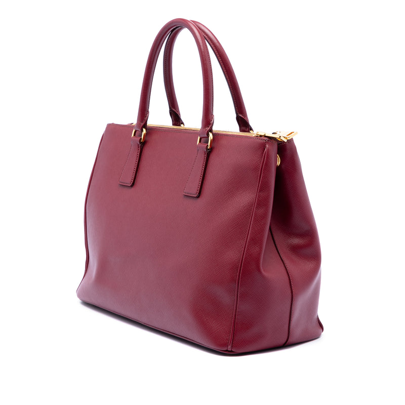 Saffiano Lux Galleria Double Zip Front Pocket Satchel - Image 2