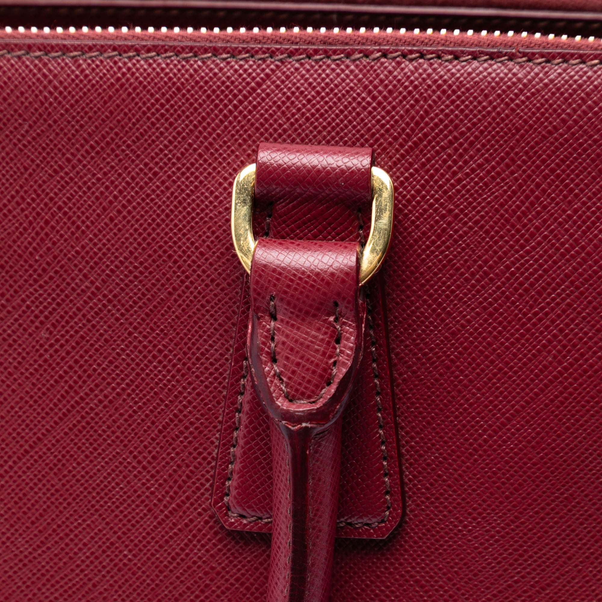 Saffiano Lux Galleria Double Zip Front Pocket Satchel - Image 6