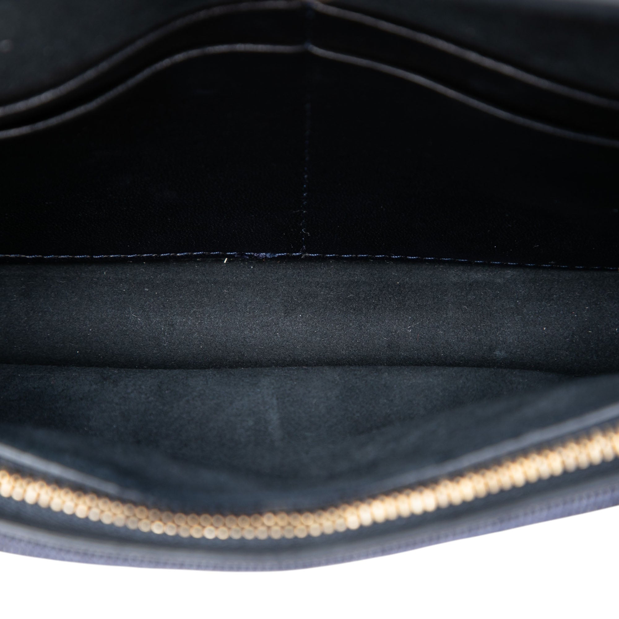 Denim Cannage Studded DiorAddict Wallet on Chain - Image 4